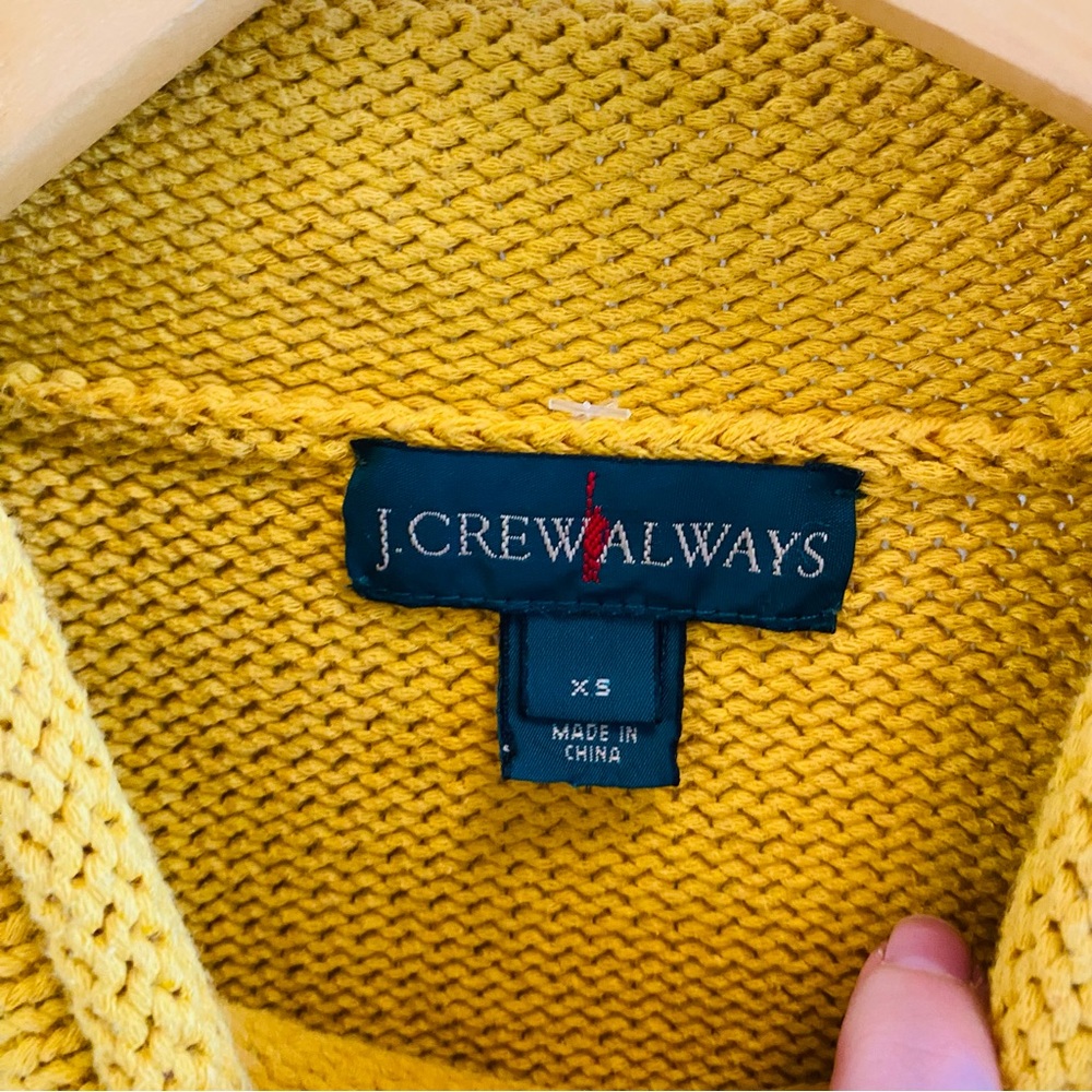J Crew Always Women's Mustard Yellow Roll Neck Sweater Size XS - Picture 7 of 10